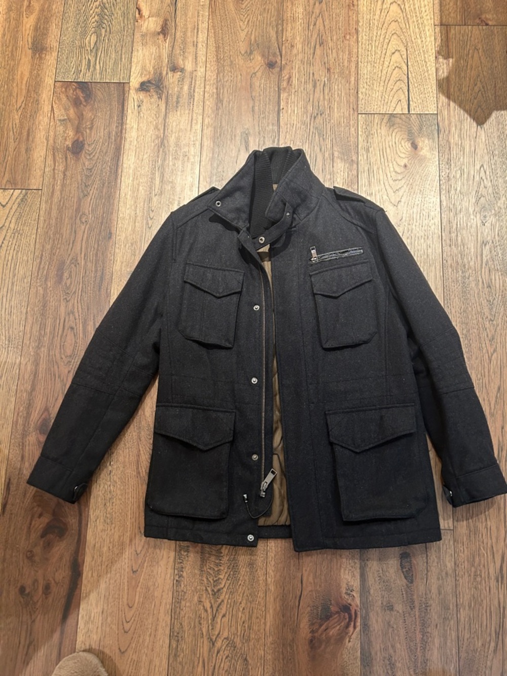 Marc New York Black Military Field Jacket